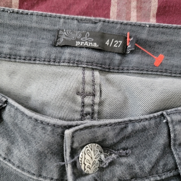 Prana Kara Organic Cotton Blend Crop Gray Size 4/27 - Picture 12 of 16